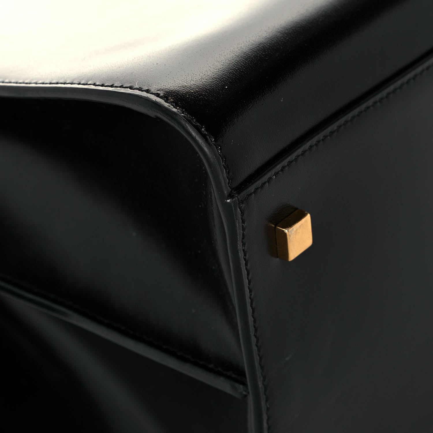 Saint Laurent Shiny Calfskin Large Uptown Tote Black 9 of 15