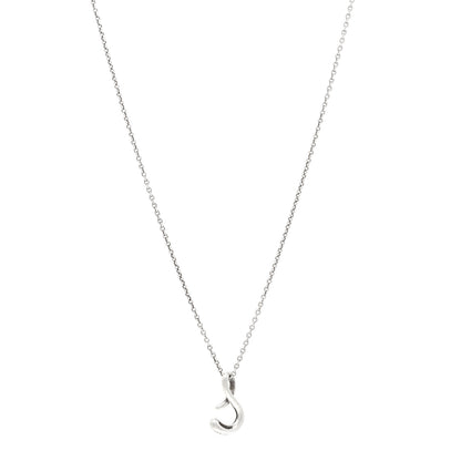 Tiffany Sterling Silver Elsa Peretti Letter S Pendant Necklace 1 of 4