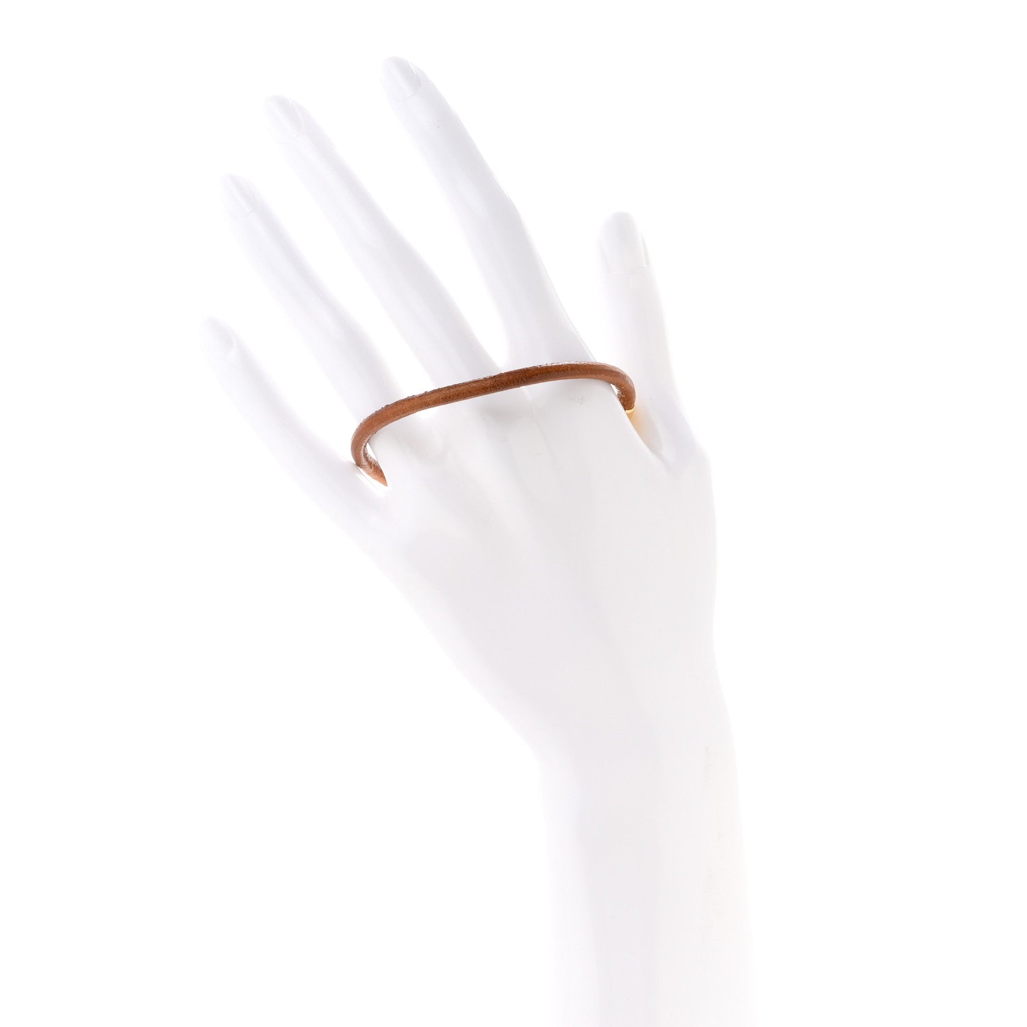 Hermes Natural Bridle Jumbo Hook Bracelet Bouton 2 of 4