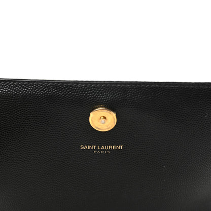 Saint Laurent Grain De Poudre Small Monogram Kate Satchel Black 8 of 9