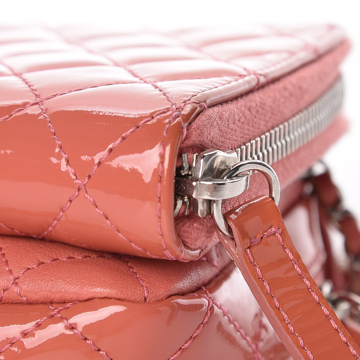 Patent Brilliant Mini Flap WOC Bag Pink
