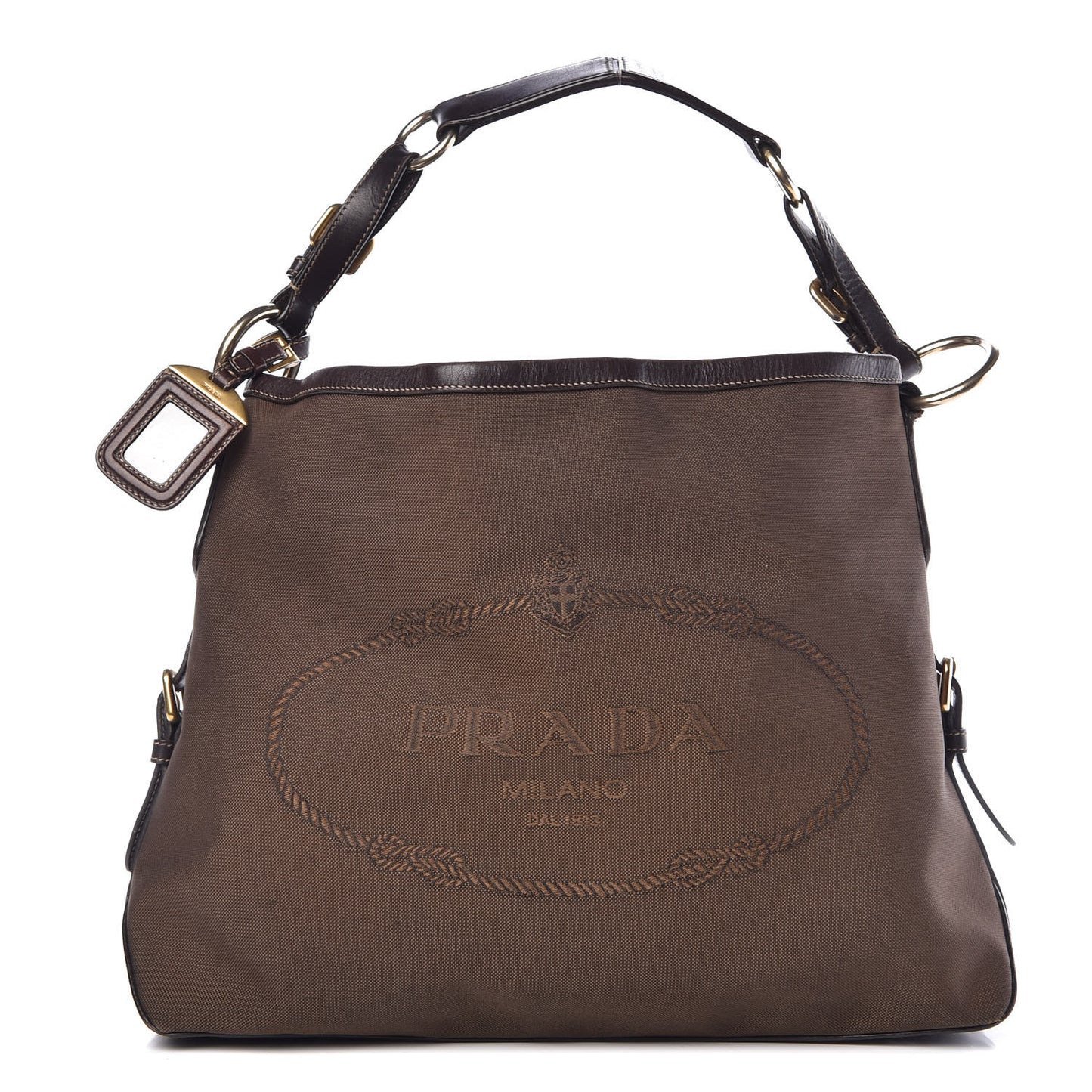 Jacquard Logo Hobo Brown