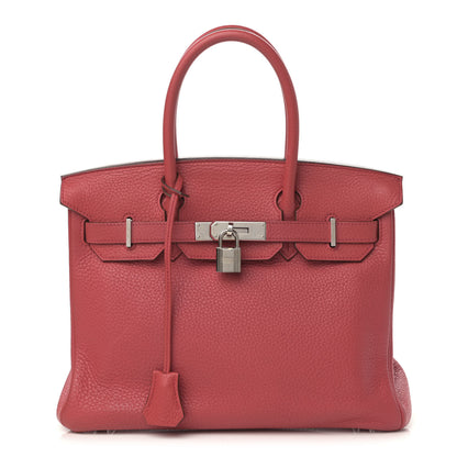 Hermes Taurillon Clemence Birkin 30 Bougainvillea 1 of 16