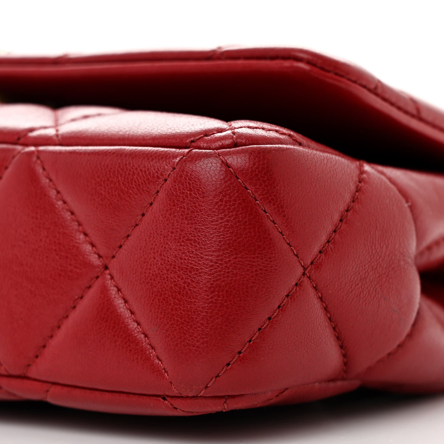 Chanel Shiny Lambskin Quilted Multi Stand Flap Dark Red 10 of 12