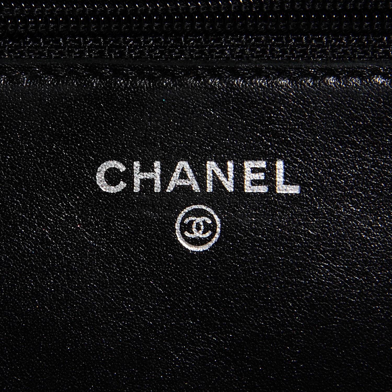Chanel Patent Quilted Wallet On Chain WOC Black 6 of 8
