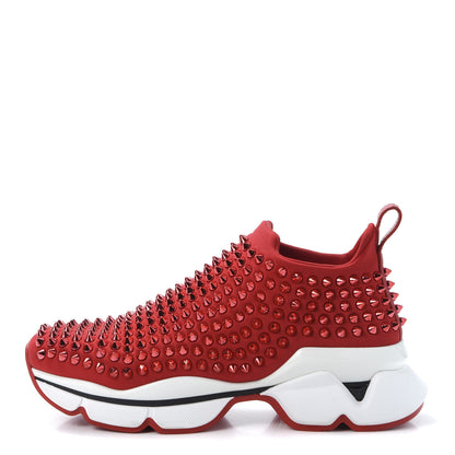 Christian Louboutin Neoprene Spike Sock Donna Flat Sneakers 36.5 Loubi 1 of 8