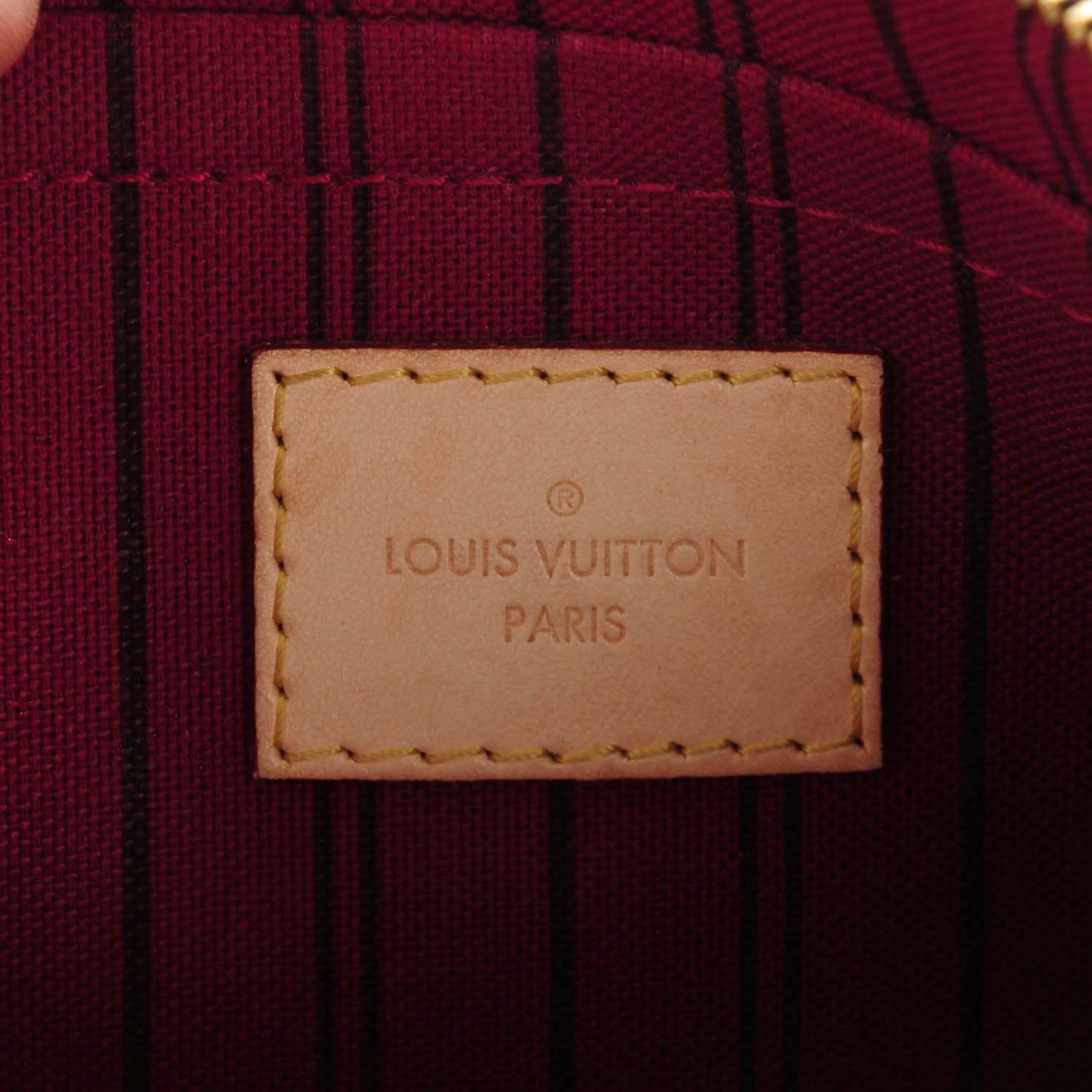 Louis Vuitton Monogram Neverfull MM GM Pochette Fuchsia 6 of 7