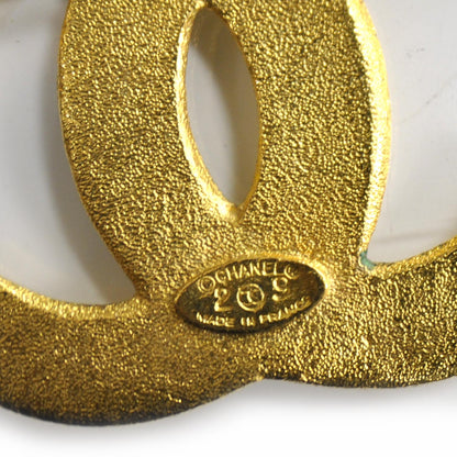 Chanel Large CC Brooch Gold 4 of 5