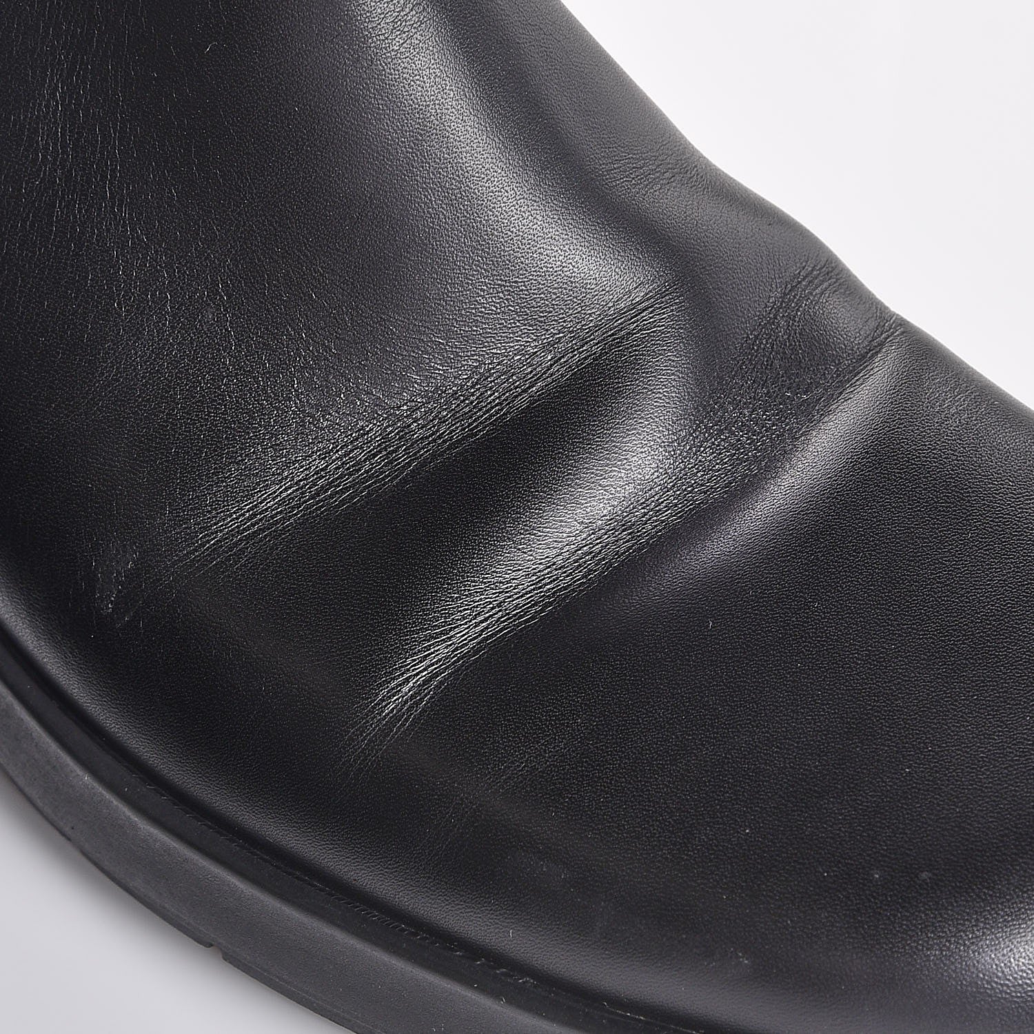 Gucci Mens Calfskin Web Ankle Boots 8.5 Black 11 of 11