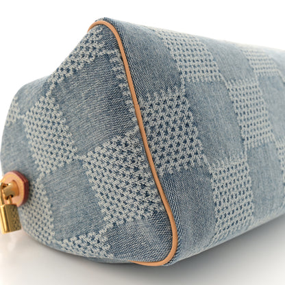 Louis Vuitton Damier Denim 3D Speedy Bandouliere 25 Bleu 8 of 9
