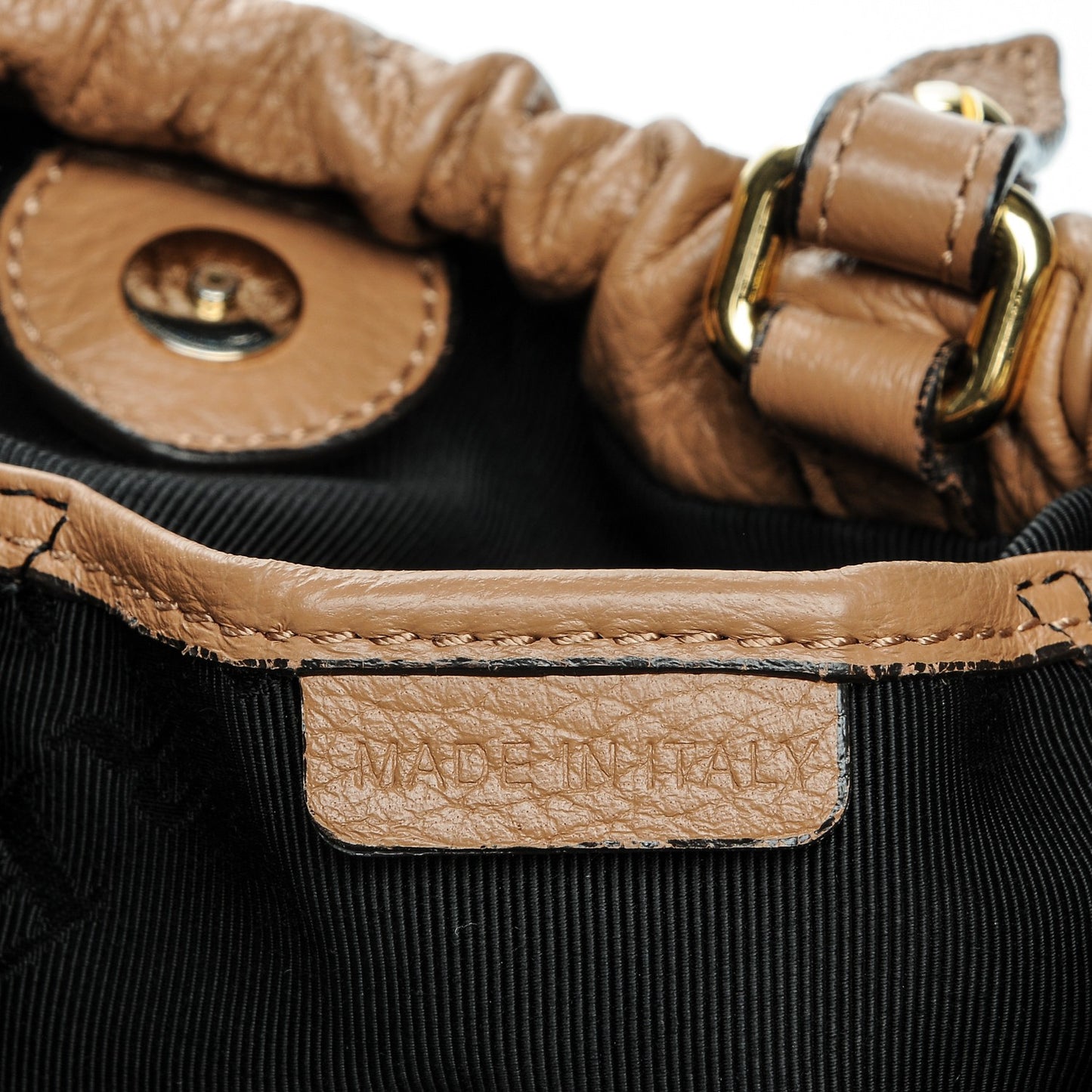 Prorsum Deerskin Big Crush Tote Fudge