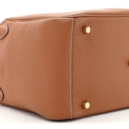 Hermes Taurillon Clemence Lindy 30 Gold 8 of 16