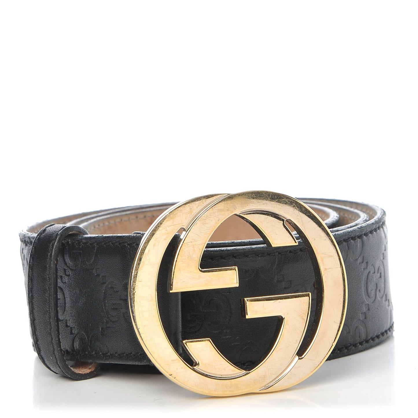Guccissima Interlocking G 40mm Belt 80 32 Black