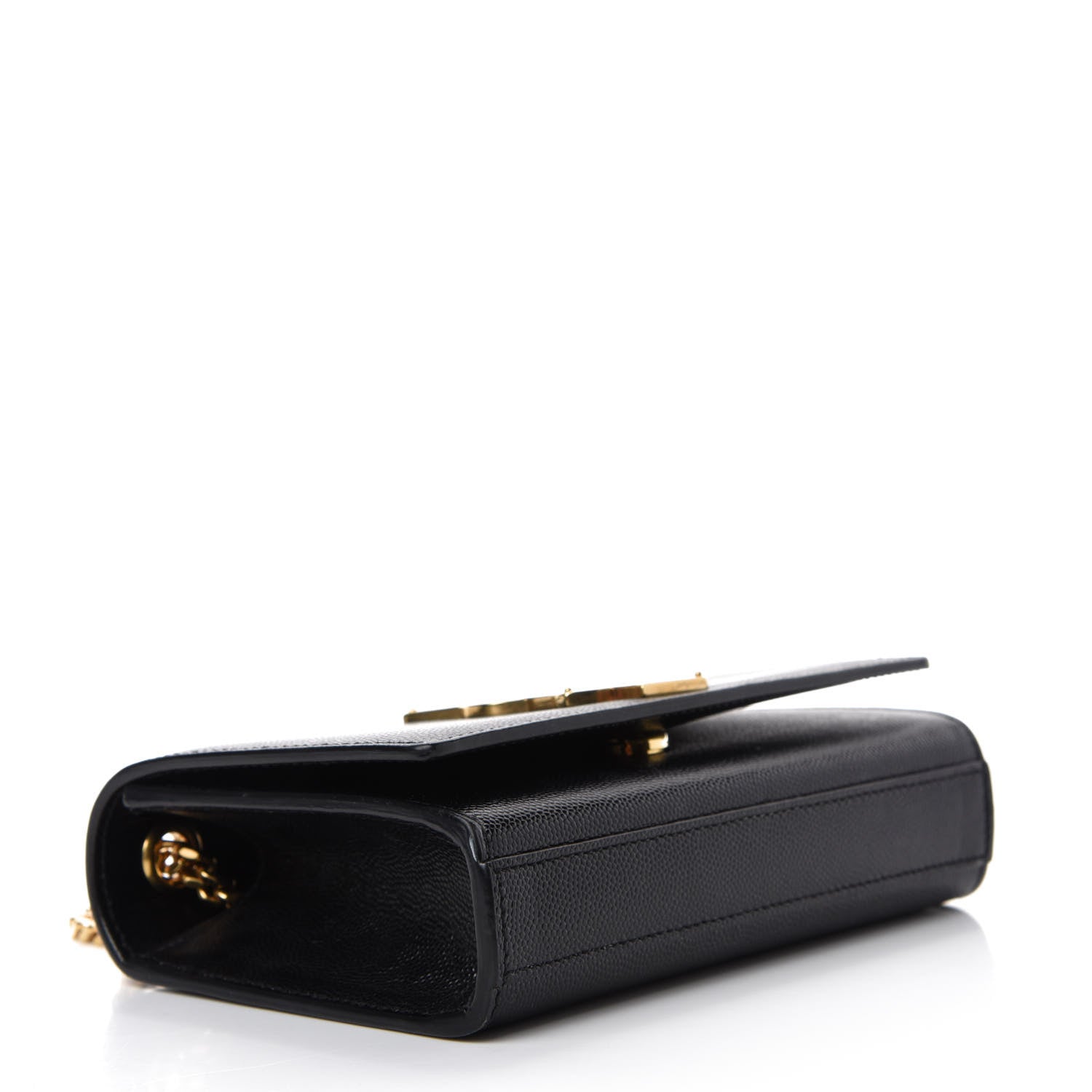 Saint Laurent Grain De Poudre Small Monogram Kate Satchel Black 4 of 14