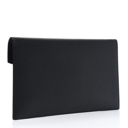 Saint Laurent Grain De Poudre Uptown Pouch Black 3 of 8