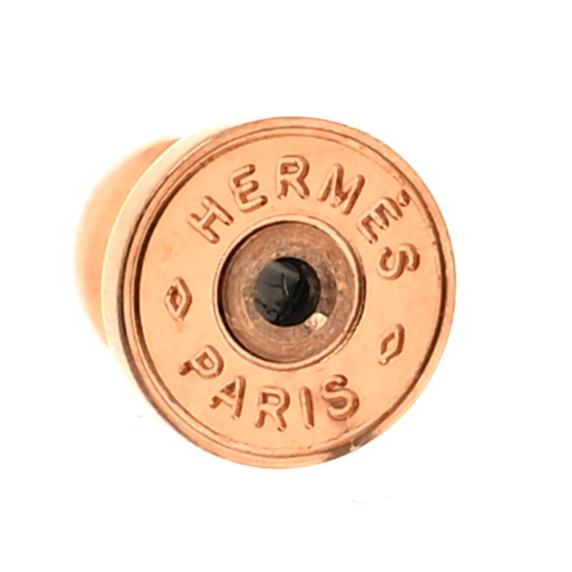 Hermes Gold Lacquered Mini Pop H Earrings Rose Dragee 4 of 6