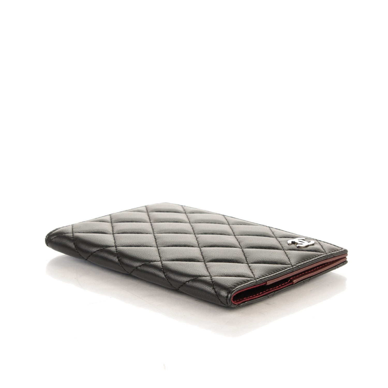 Chanel Lambskin Quilted Passport Holder Black 4 of 7