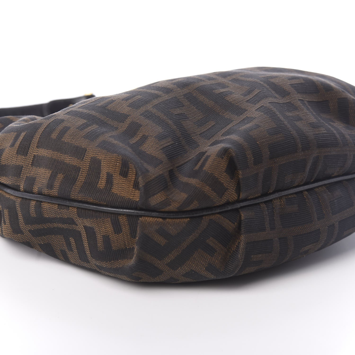 Fendi Zucca Cuoio Lucido Small Chef Hobo Tobacco Moro 8 of 15