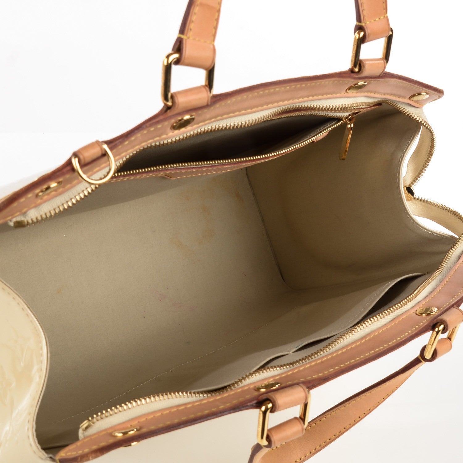 Louis Vuitton Vernis Brea GM Blanc Corail 5 of 7