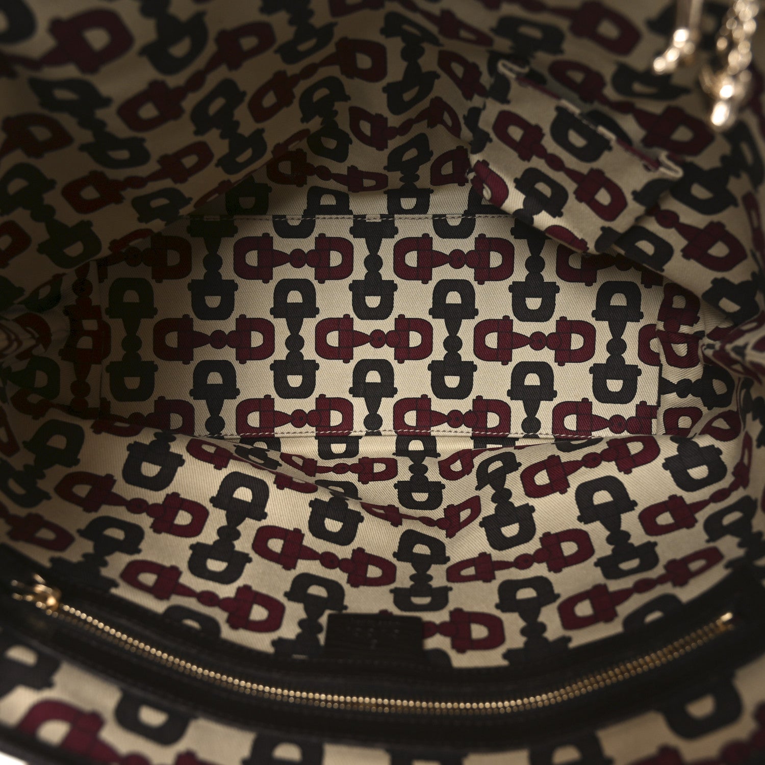 Gucci Monogram Medium Jolicoeur Tote Dark Brown 5 of 10