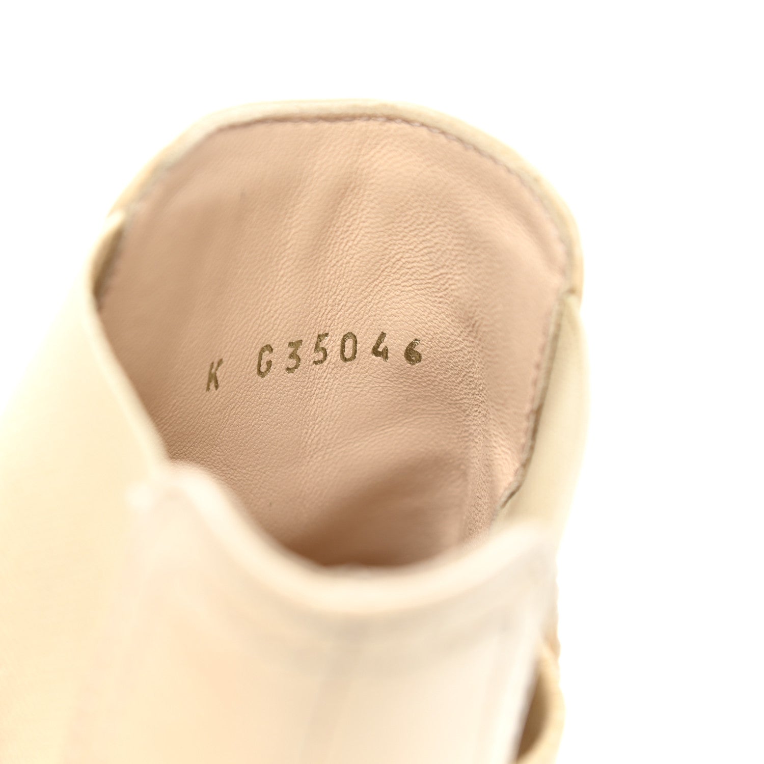 Chanel Calfskin Patent Cork Cap Toe Short Boots 35 White Black 7 of 12