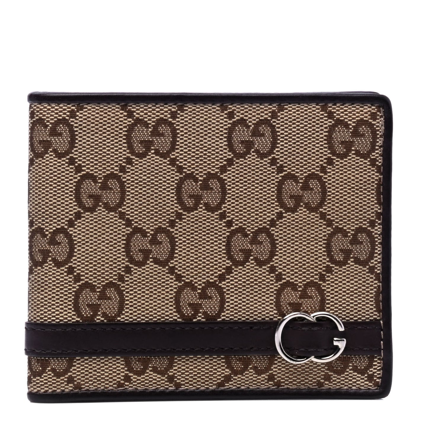 Monogram Mens Bi-Fold Wallet Brown