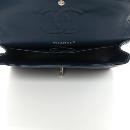 Chanel Caviar Quilted Medium Double Flap Dark Blue 5 of 11