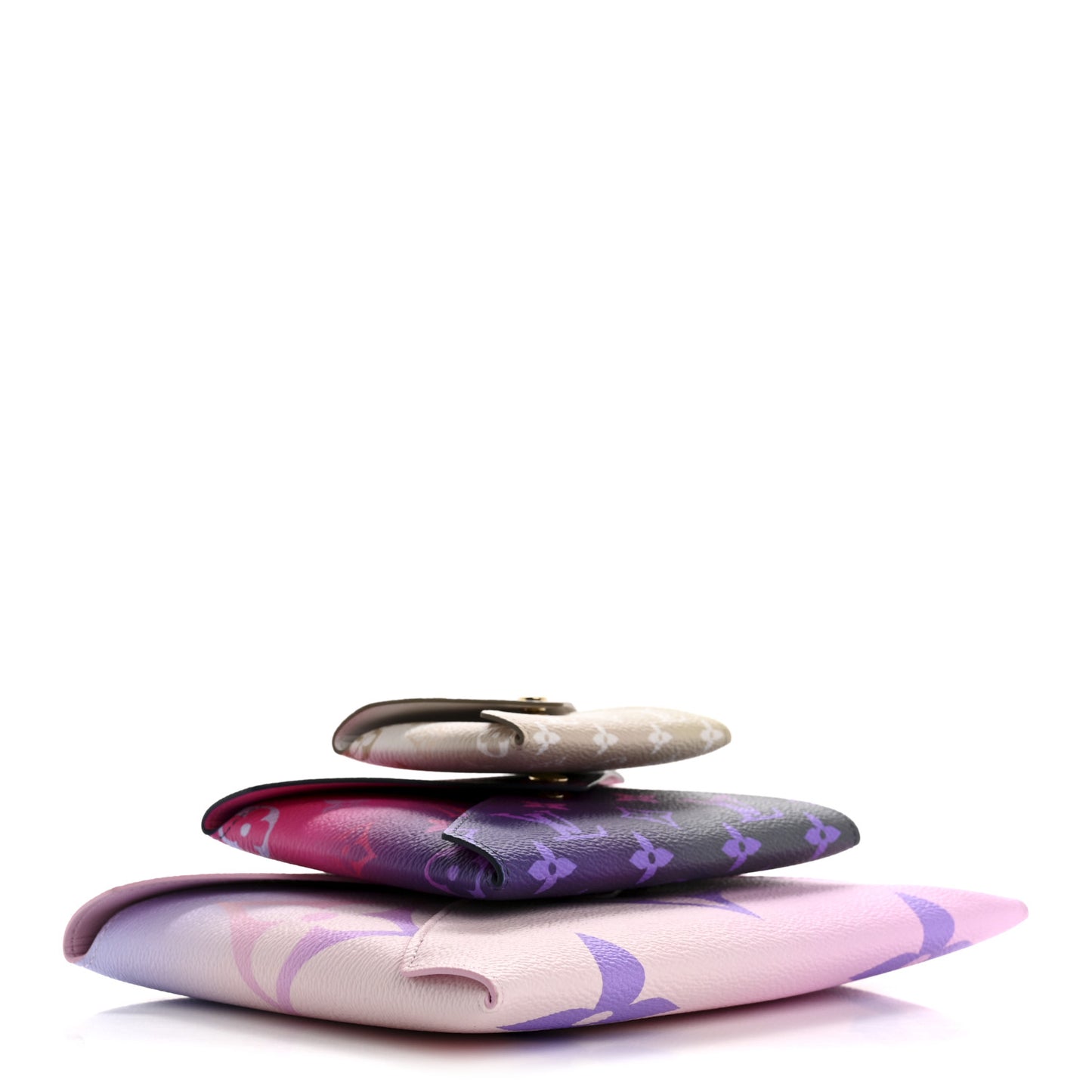 Monogram Giant Spring in the City Kirigami Pochette Set Sunrise Pastel Midnight Fuchsia Sunset Kaki