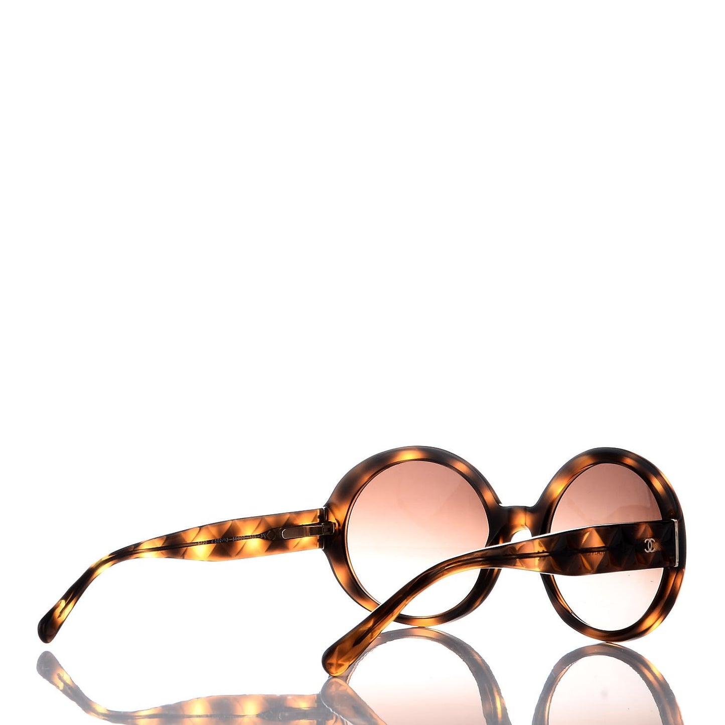 Quilted CC Mod Sunglasses 5120 Tortoise
