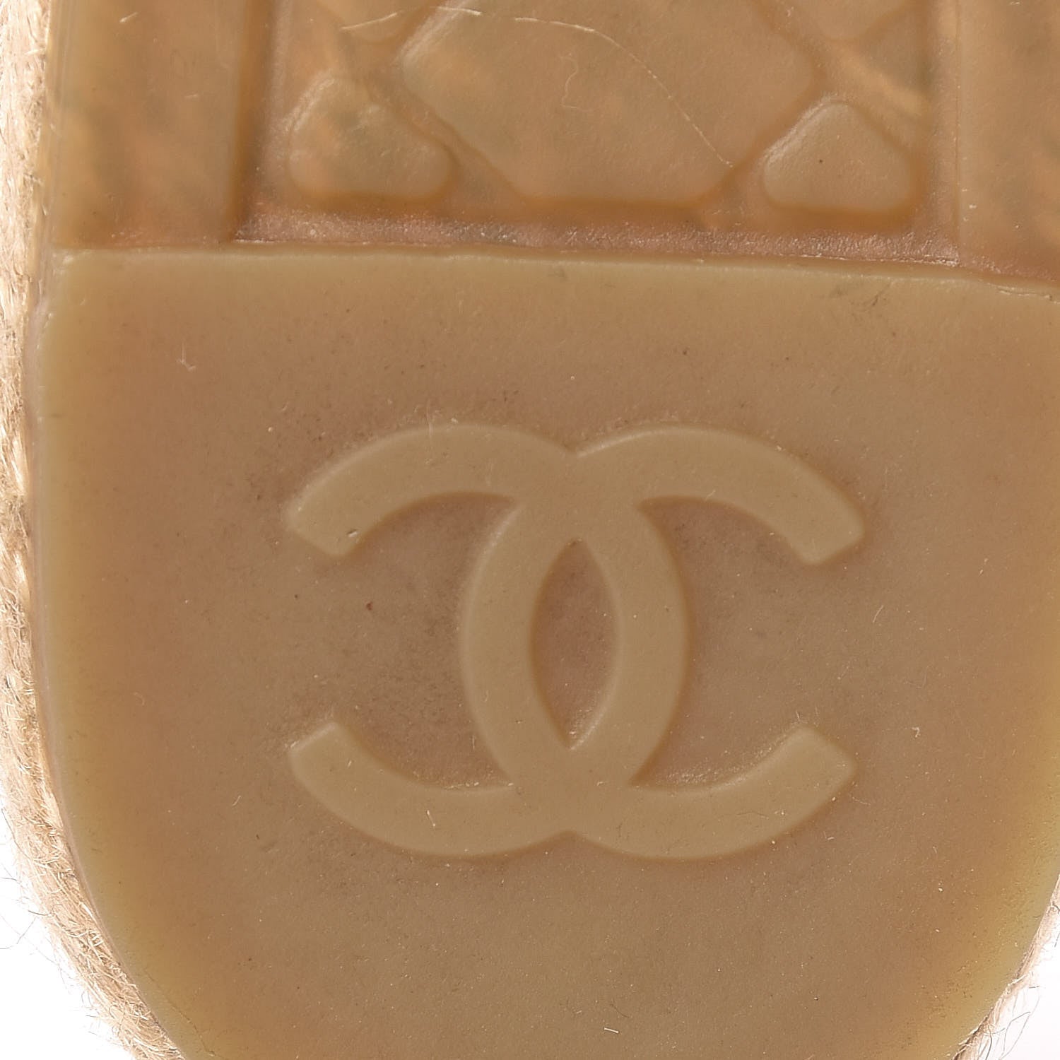 Chanel Laminated Goatskin CC Espadrilles 36 Silver 6 of 10