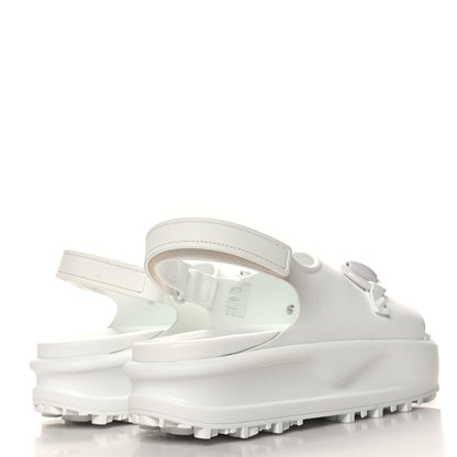 Gucci Soft Rubber Horsebit Touch Womens Strapped Sandals 37 Great White 5 of 9