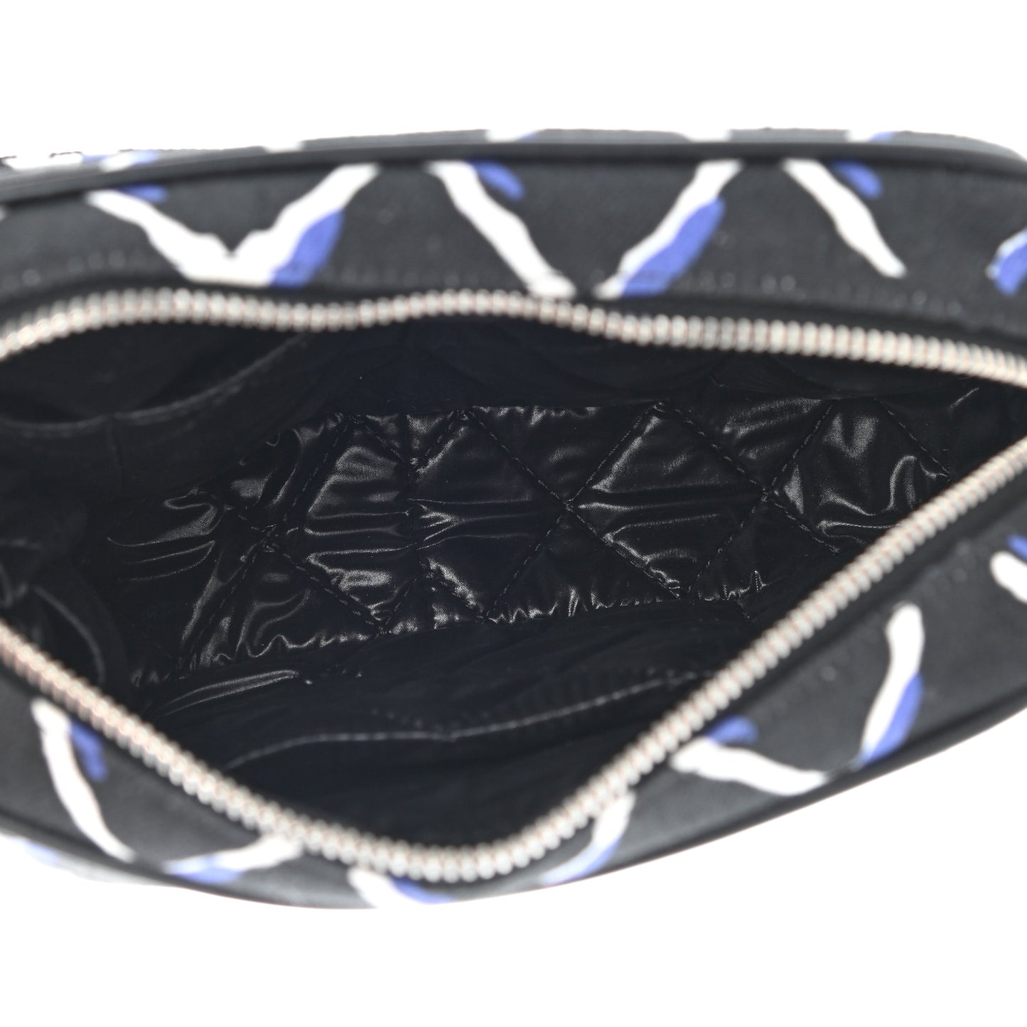 Canvas Airline Cosmetic Case Blue White