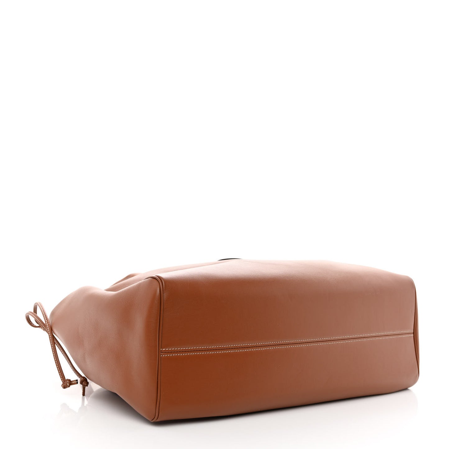 Smooth Calfskin Cuir Triomphe Cabas Drawstring Tan