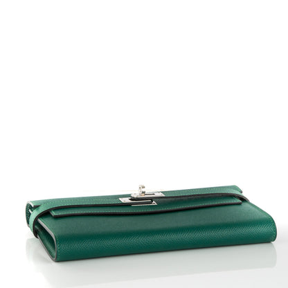 Hermes Epsom Kelly Longue Wallet Malachite 4 of 7