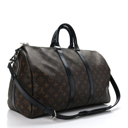 Louis Vuitton Monogram Macassar Keepall Bandouliere 45 2 of 10