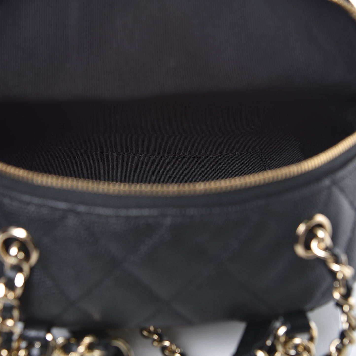 Caviar Quilted Small CC Day Backpack Black