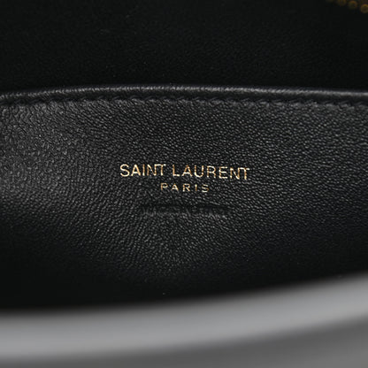 Saint Laurent Calfskin Monogram Baby Cabas Black 6 of 12