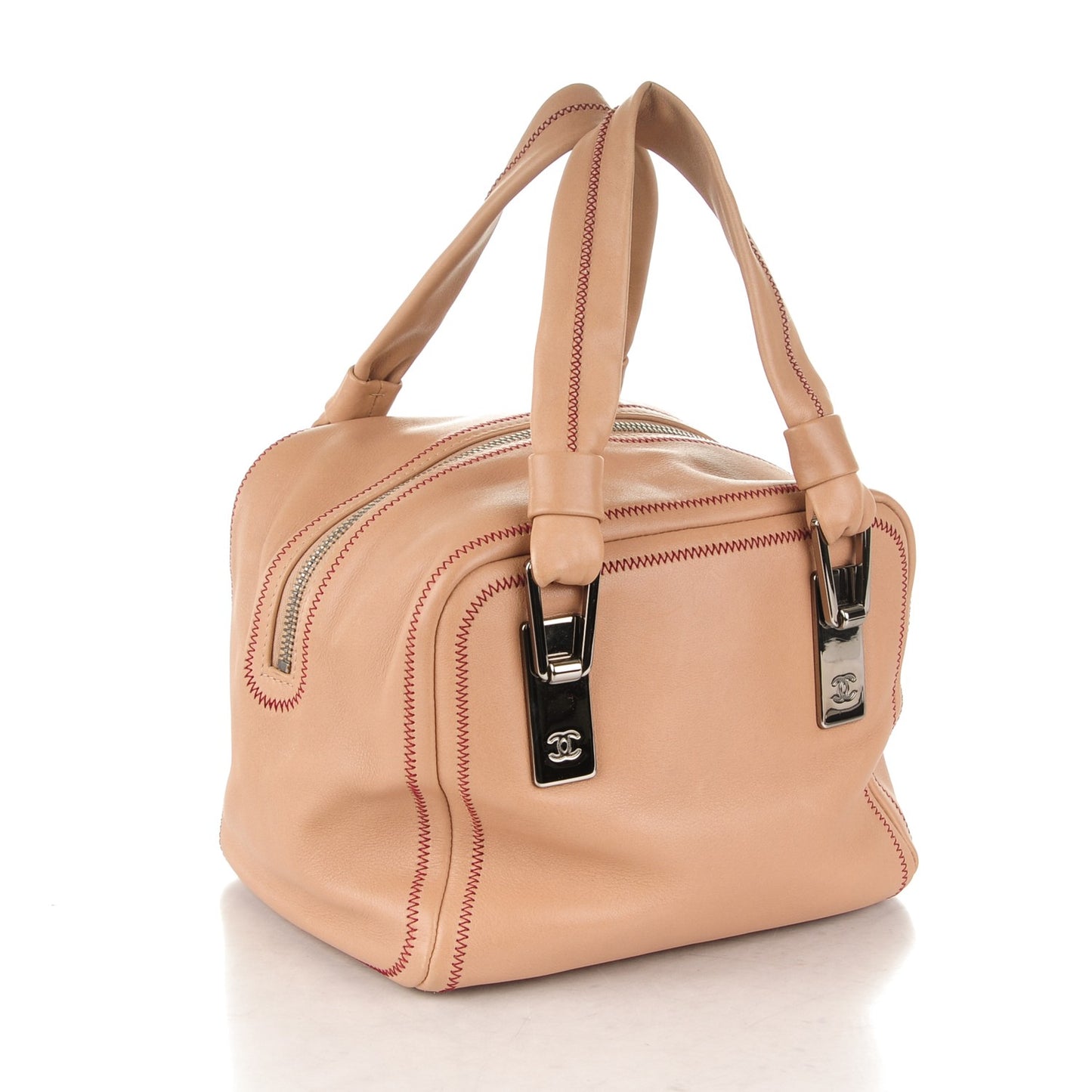 Lambskin Small Bowler Beige