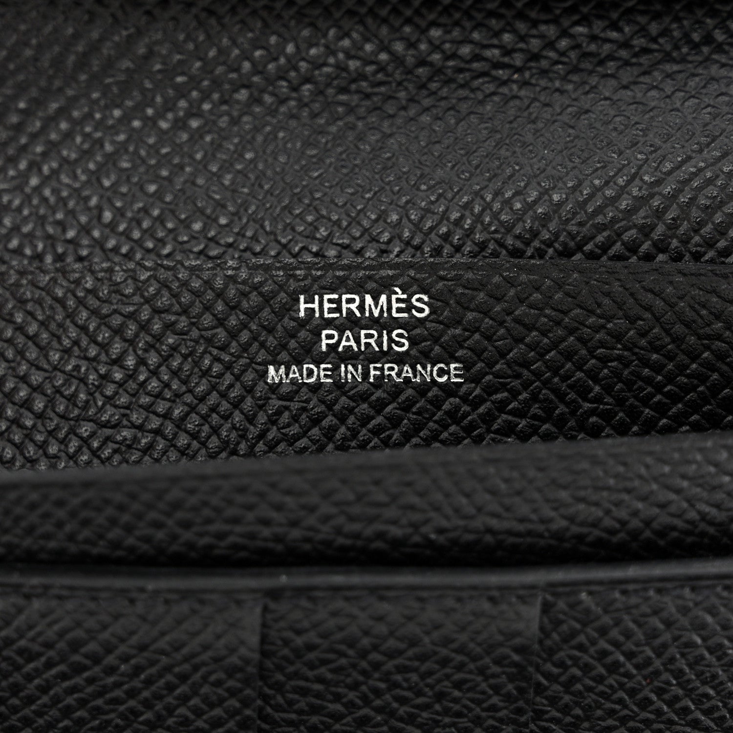 Hermes Epsom Bearn Gusset Wallet Black 6 of 7