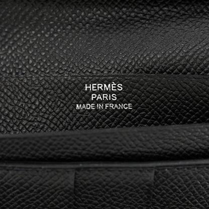 Hermes Epsom Bearn Gusset Wallet Black 6 of 7