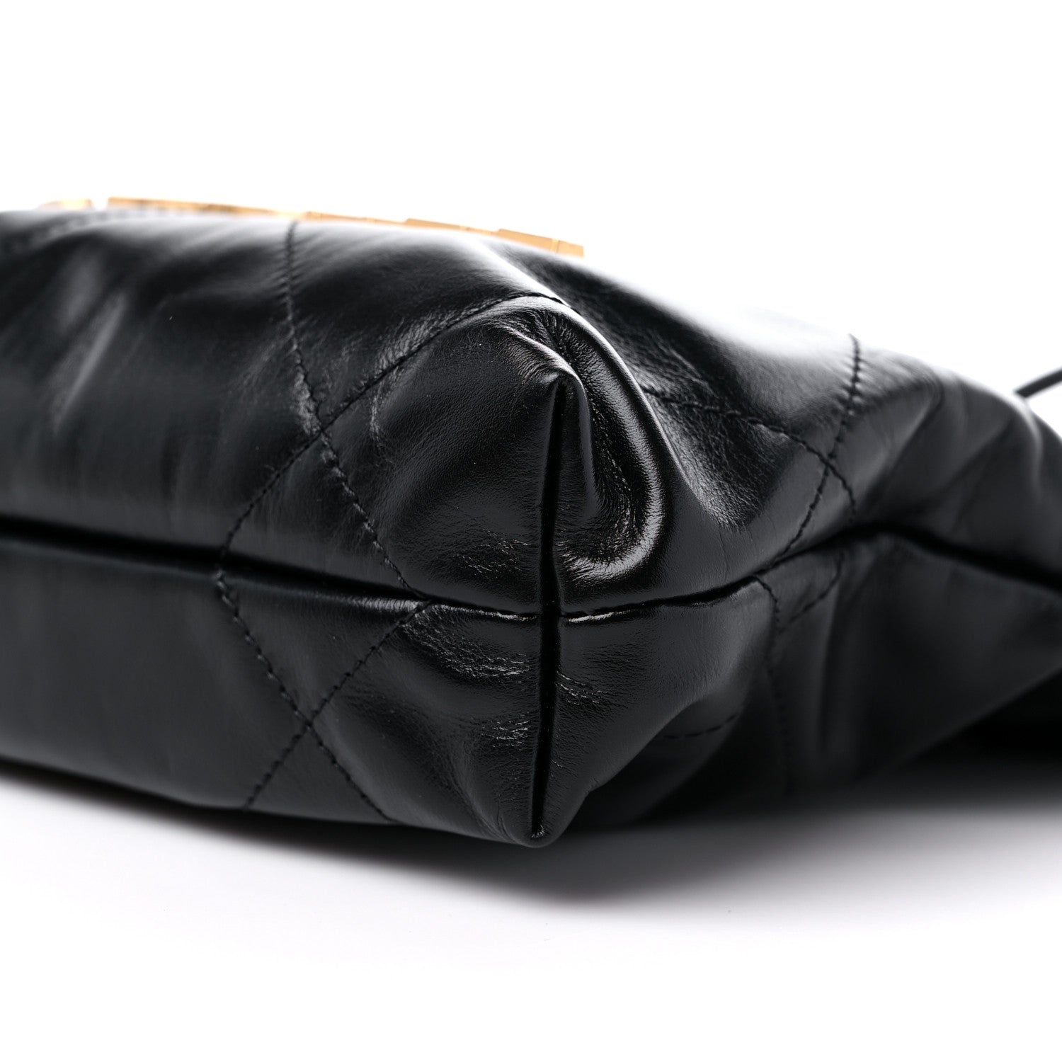 Chanel Shiny Calfskin Quilted Mini Chanel 22 Black 9 of 10