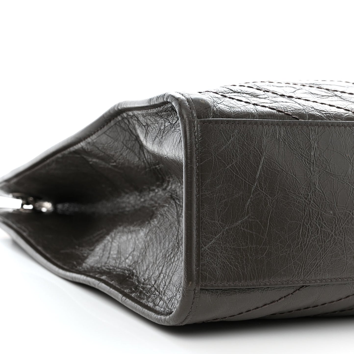 Crinkled Calfskin Matelasse Monogram Niki Shoulder Bag Storm