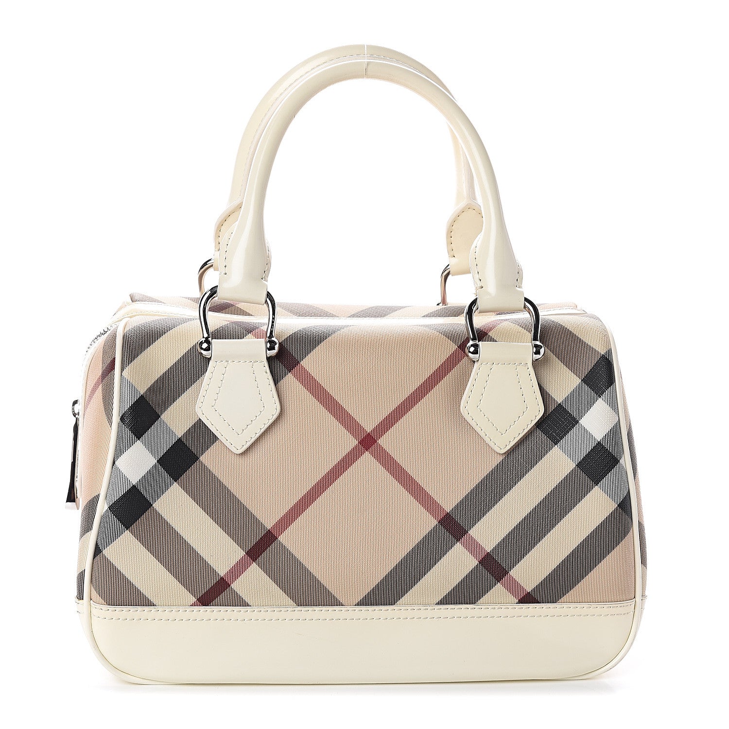 Burberry Nova Check Bowling Bag White 1 of 8