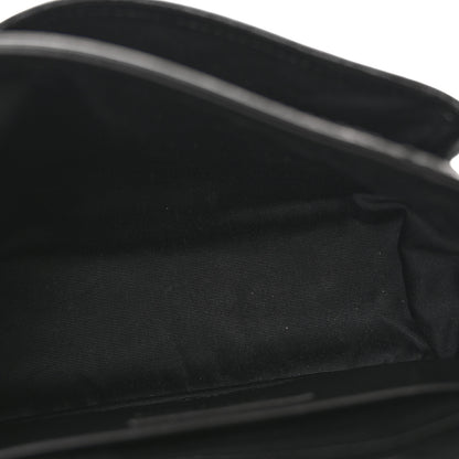 Saint Laurent Crinkled Calfskin Matelasse Monogram Baby Niki Chain Satchel Black 5 of 13