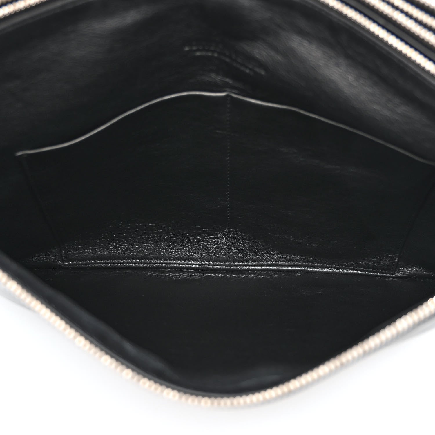 Bottega Veneta Intrecciato Embossed Triple Zip Messenger Bag Black 7 of 12