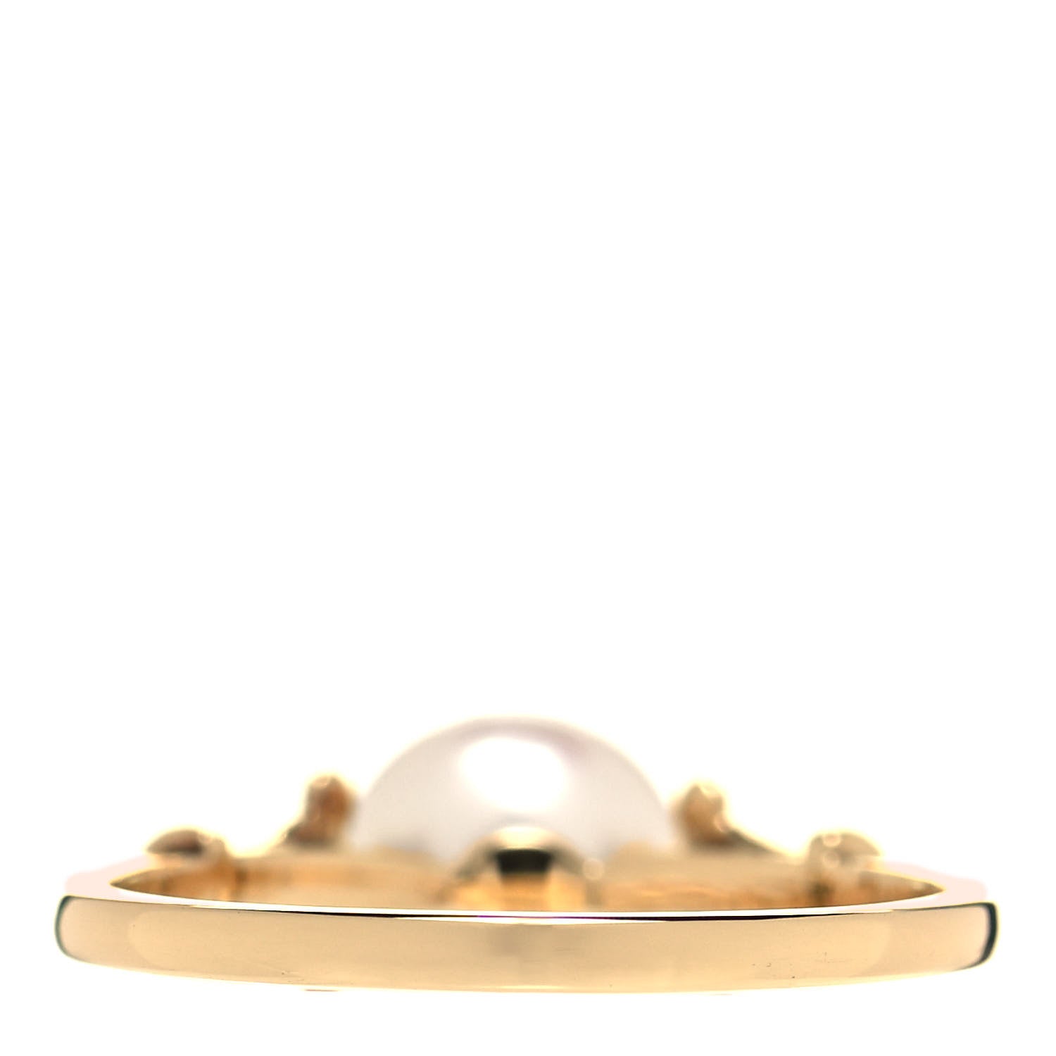 Mikimoto 14K Yellow Gold Akoya Pearl 7mm Ring 50 5.25 3 of 4