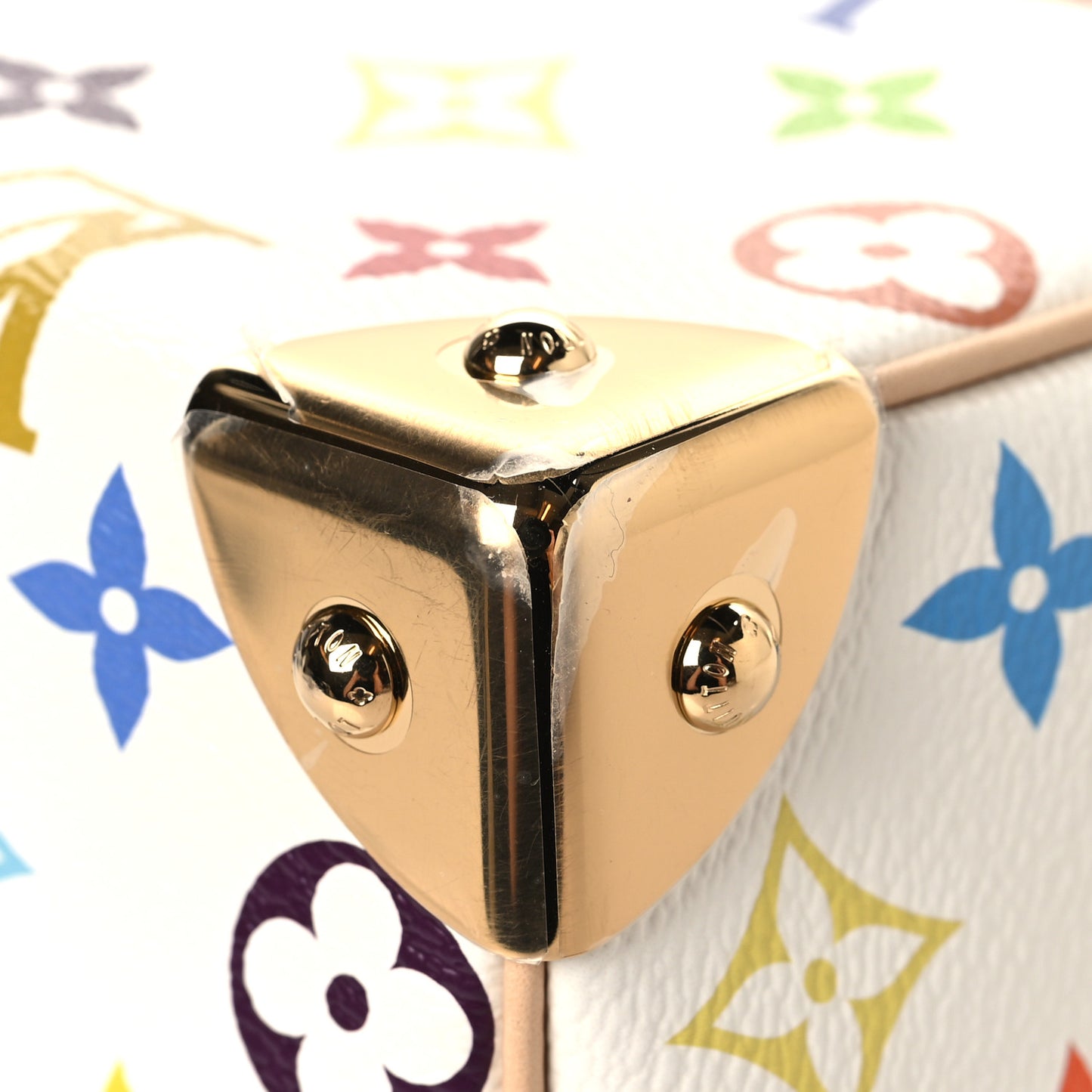 LV X TM Monogram Multicolor Speedy Bandouliere 25 White