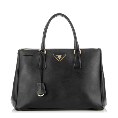 Prada Saffiano Medium Galleria Double Zip Tote Black 1 of 7