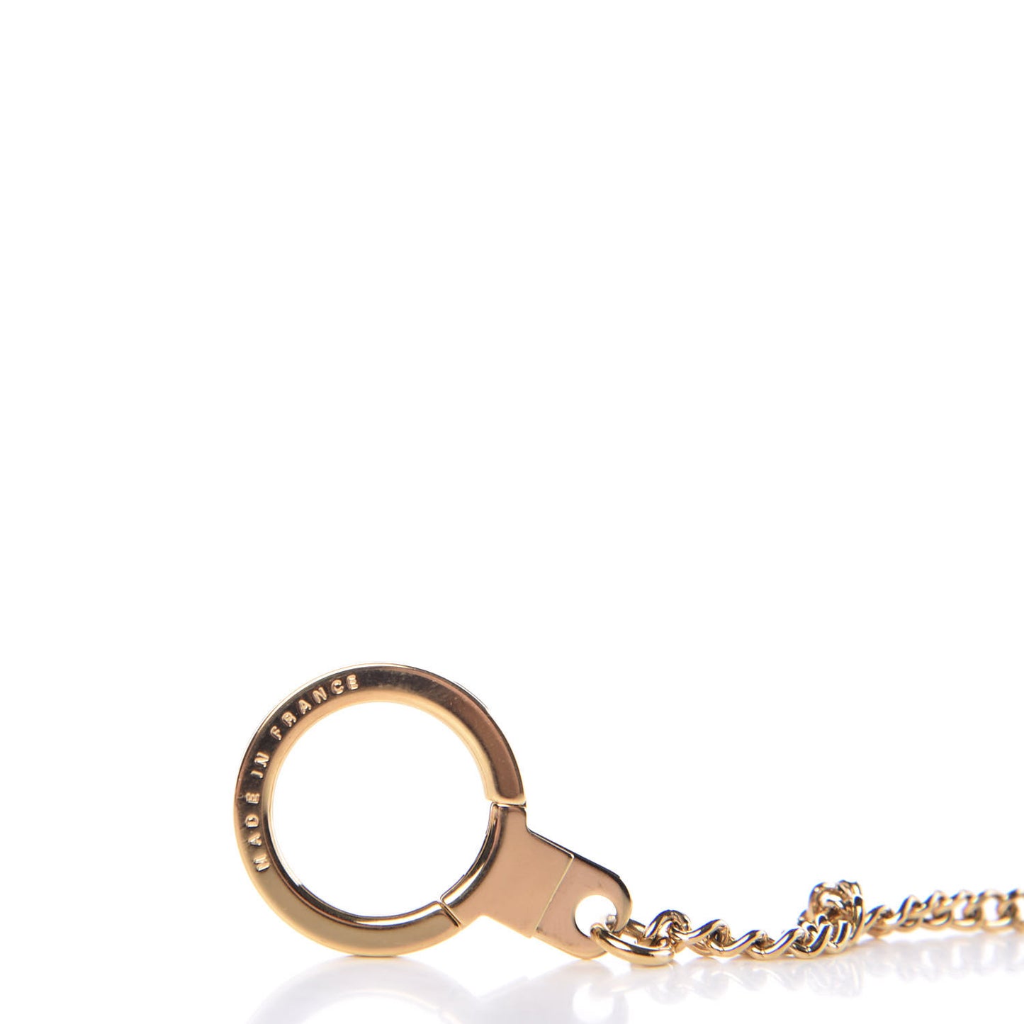 Metal Pochette Extender Key Ring Chain Gold