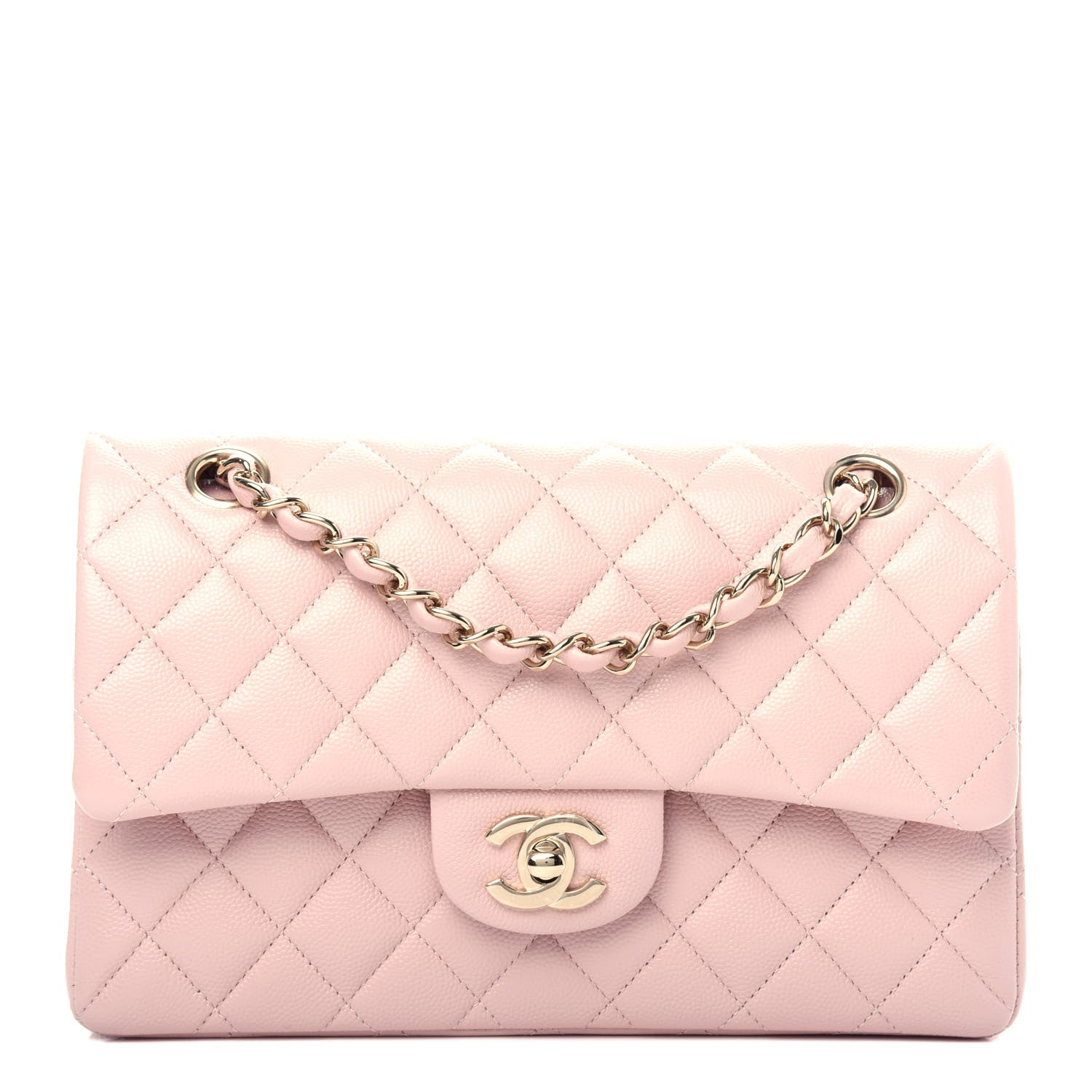 Chanel Caviar Quilted Small Double Flap Light Pink 1 of 11